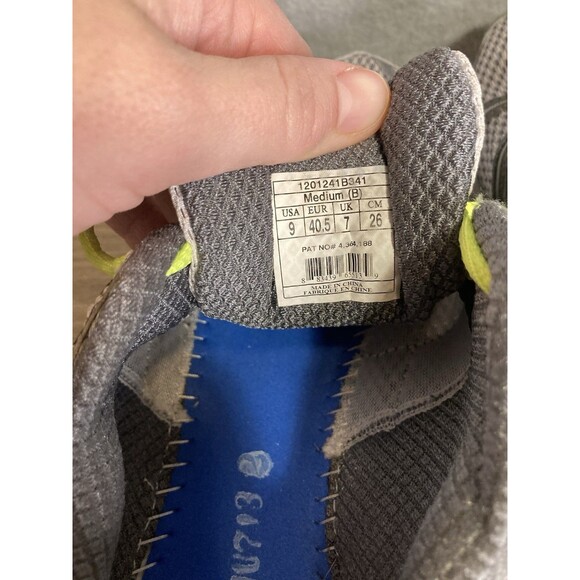 Brooks Trail Shoe Sz 9 Trance 12 Gray Blue White Neon Running Walking Outdoor main image 4